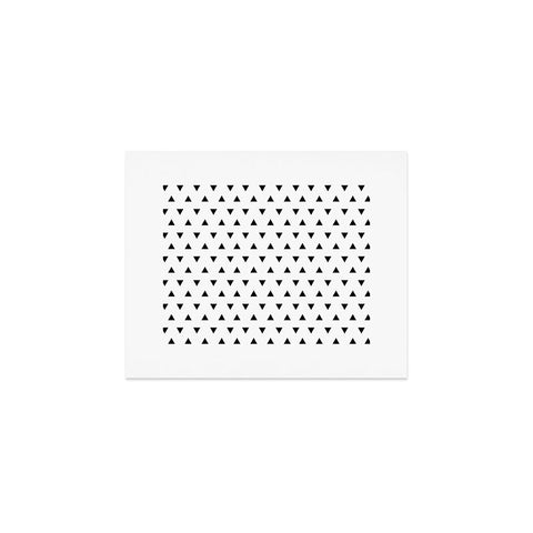 Little Arrow Design Co mod triangles in black Art Print