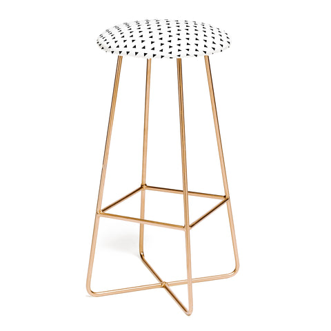 Little Arrow Design Co mod triangles in black Bar Stool