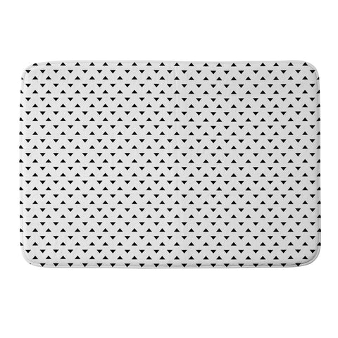 Little Arrow Design Co mod triangles in black Memory Foam Bath Mat