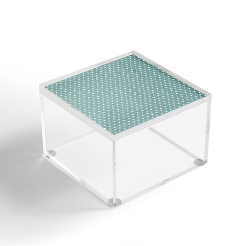 Little Arrow Design Co mod triangles on blue Acrylic Box