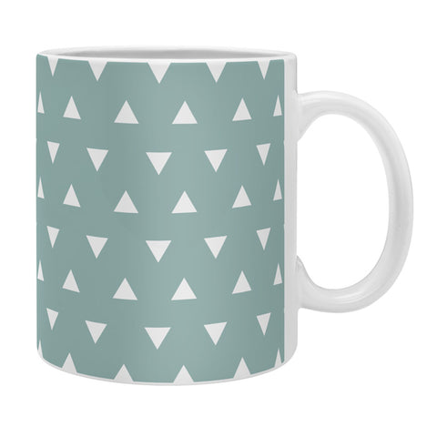 Little Arrow Design Co mod triangles on blue Coffee Mug