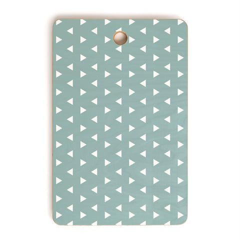 Little Arrow Design Co mod triangles on blue Cutting Board Rectangle