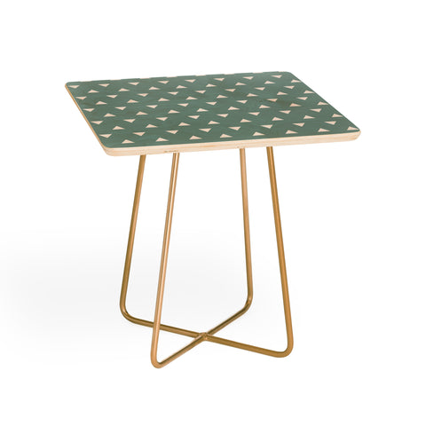 Little Arrow Design Co mod triangles on blue Square Side Table