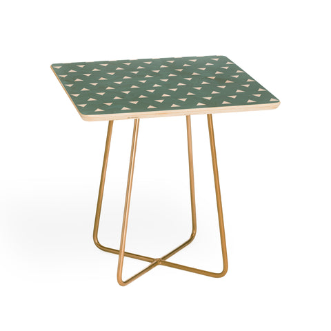 Little Arrow Design Co mod triangles on blue Side Table