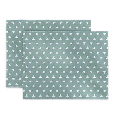 Little Arrow Design Co mod triangles on blue Placemat