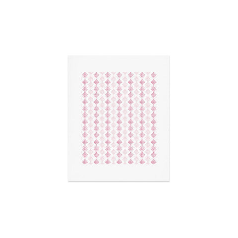 Little Arrow Design Co modern aztec in blush Art Print
