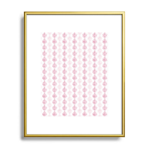 Little Arrow Design Co modern aztec in blush Metal Framed Art Print