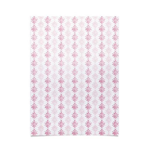 Little Arrow Design Co modern aztec in blush Poster