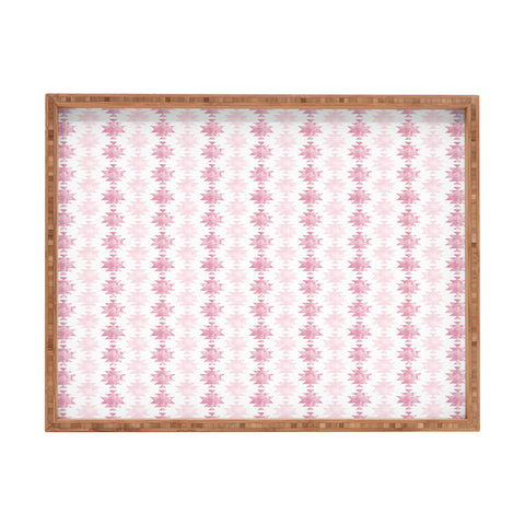 Little Arrow Design Co modern aztec in blush Rectangular Tray