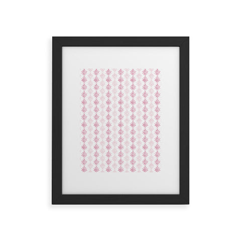 Little Arrow Design Co modern aztec in blush Framed Art Print