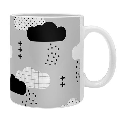 Little Arrow Design Co modern clouds on grey Coffee Mug