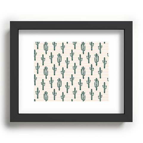 Little Arrow Design Co Modern Jungle Cactus Recessed Framing Rectangle