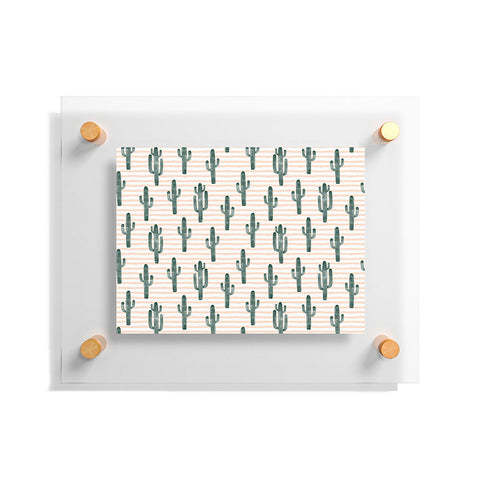 Little Arrow Design Co Modern Jungle Cactus Floating Acrylic Print