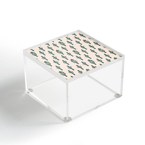 Little Arrow Design Co Modern Jungle Cactus Acrylic Box