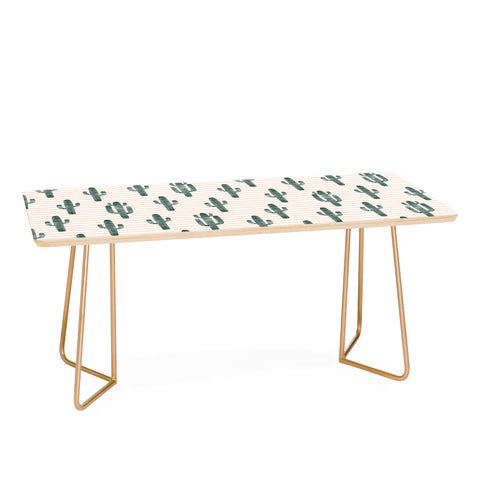 Little Arrow Design Co Modern Jungle Cactus Coffee Table