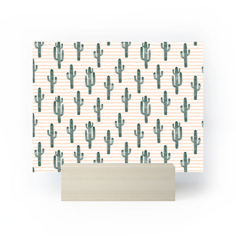 Little Arrow Design Co Modern Jungle Cactus Mini Art Print