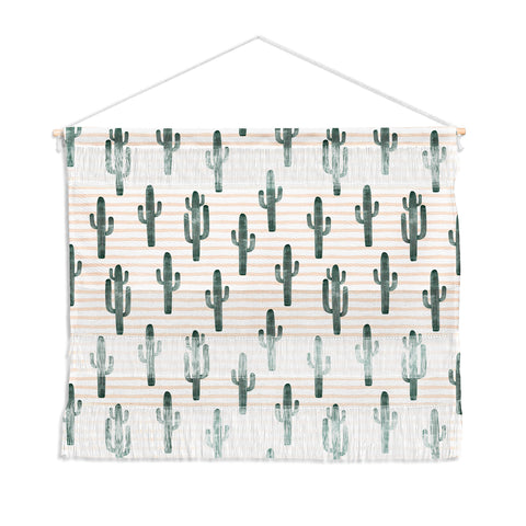 Little Arrow Design Co Modern Jungle Cactus Wall Hanging Landscape