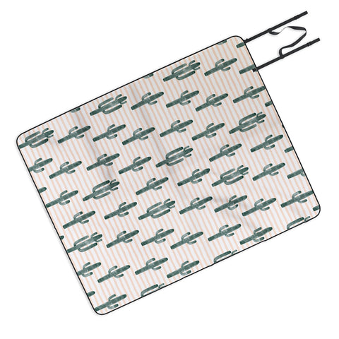 Little Arrow Design Co Modern Jungle Cactus Picnic Blanket