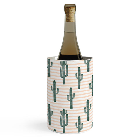 Little Arrow Design Co Modern Jungle Cactus Wine Chiller