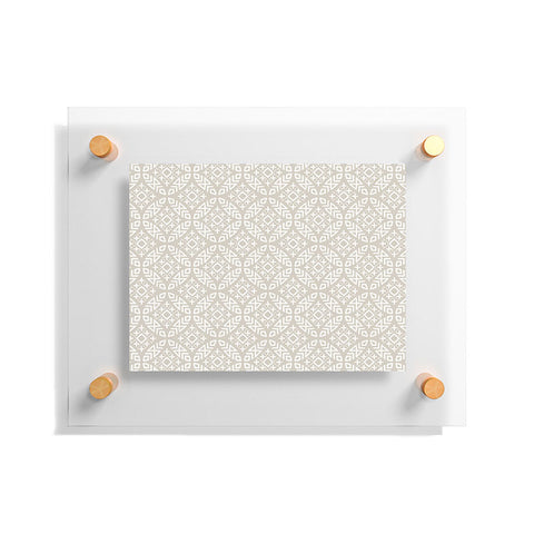 Little Arrow Design Co modern moroccan in beige Floating Acrylic Print