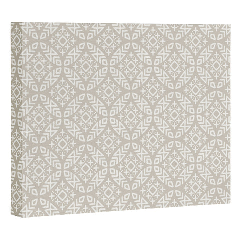 Little Arrow Design Co modern moroccan in beige Art Canvas