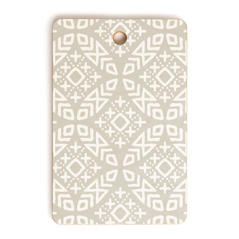 Little Arrow Design Co modern moroccan in beige Cutting Board Rectangle