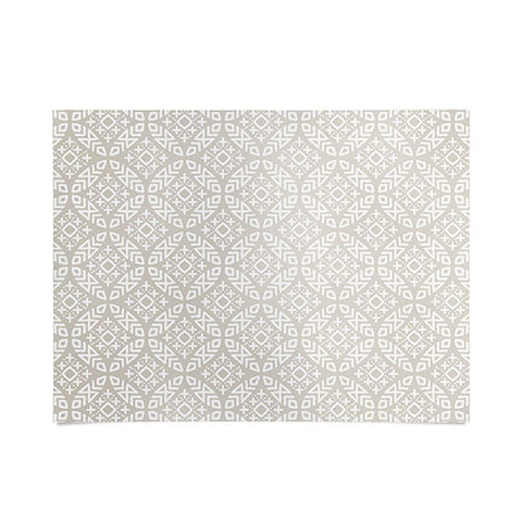 Little Arrow Design Co modern moroccan in beige Poster