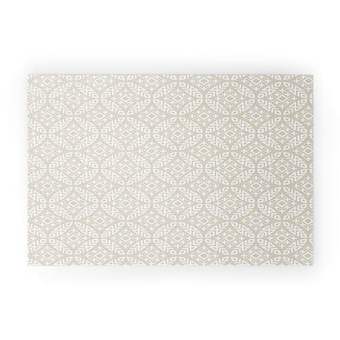 Little Arrow Design Co modern moroccan in beige Welcome Mat