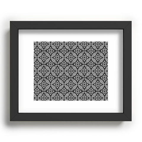 Little Arrow Design Co modern moroccan in charcoal Recessed Framing Rectangle