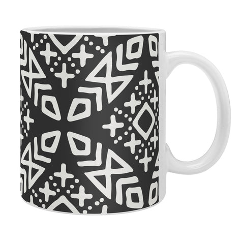 Little Arrow Design Co modern moroccan in charcoal Coffee Mug