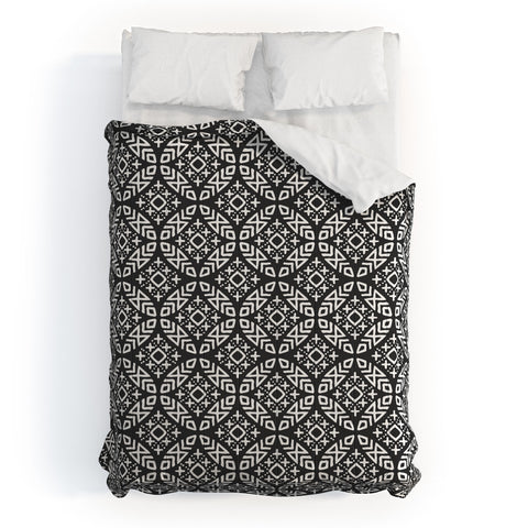 Little Arrow Design Co modern moroccan in charcoal Comforter