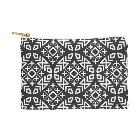 Little Arrow Design Co modern moroccan in charcoal Pouch