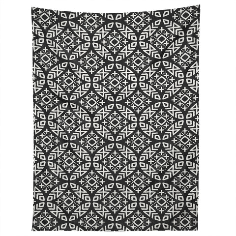 Little Arrow Design Co modern moroccan in charcoal Tapestry