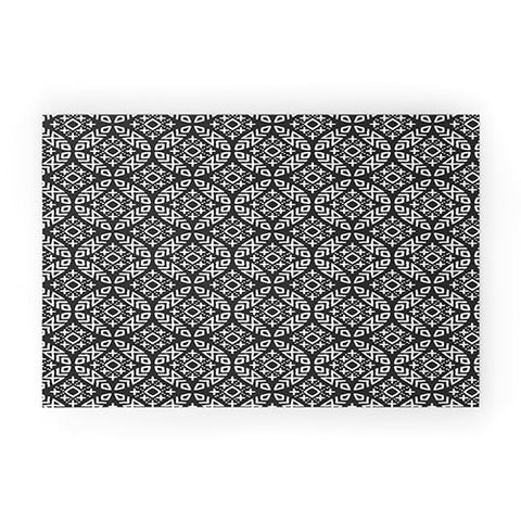 Little Arrow Design Co modern moroccan in charcoal Welcome Mat