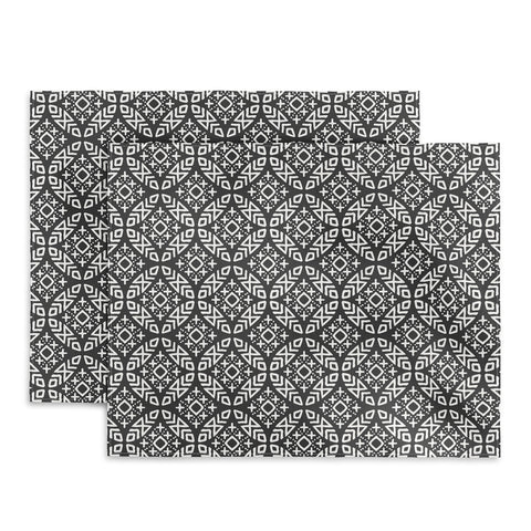 Little Arrow Design Co modern moroccan in charcoal Placemat
