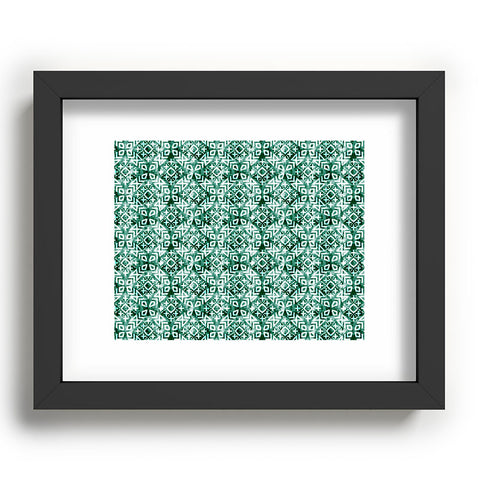 Little Arrow Design Co modern moroccan in emerald Recessed Framing Rectangle