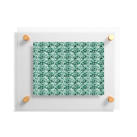 Little Arrow Design Co modern moroccan in emerald Floating Acrylic Print
