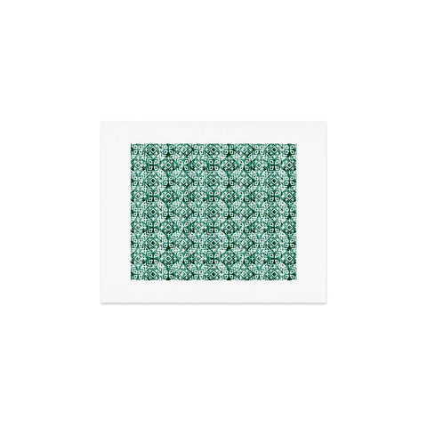 Little Arrow Design Co modern moroccan in emerald Art Print