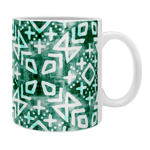 Little Arrow Design Co modern moroccan in emerald Coffee Mug