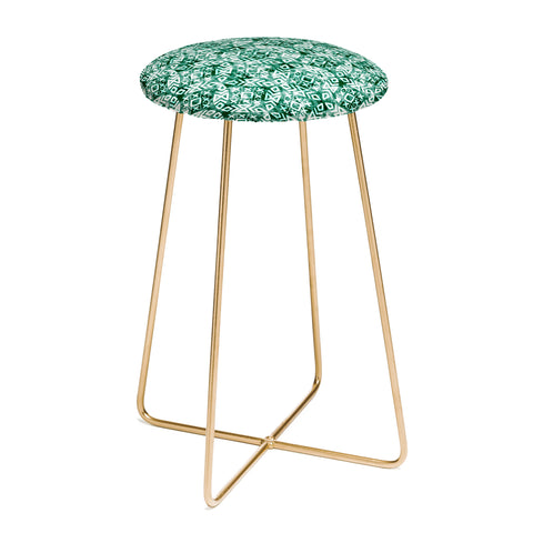 Little Arrow Design Co modern moroccan in emerald Counter Stool