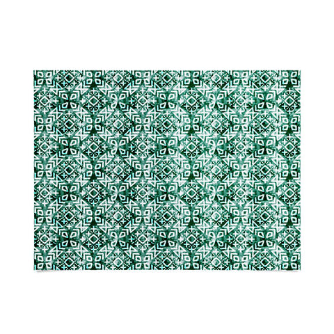 Little Arrow Design Co modern moroccan in emerald Poster