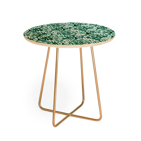 Little Arrow Design Co modern moroccan in emerald Round Side Table