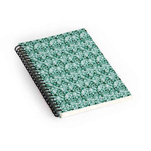 Little Arrow Design Co modern moroccan in emerald Spiral Notebook