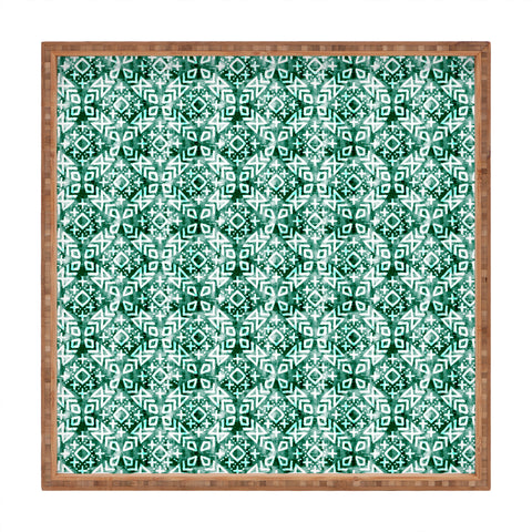 Little Arrow Design Co modern moroccan in emerald Square Tray