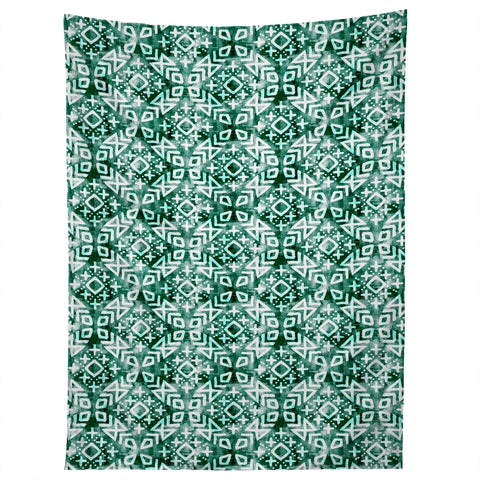 Little Arrow Design Co modern moroccan in emerald Tapestry