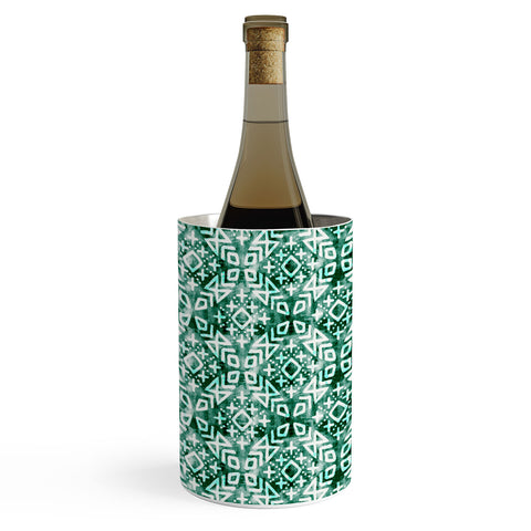 Little Arrow Design Co modern moroccan in emerald Wine Chiller