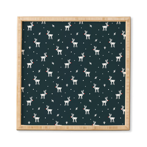 Little Arrow Design Co modern rudolph Framed Wall Art