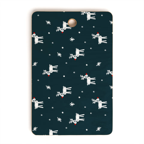 Little Arrow Design Co modern rudolph Cutting Board Rectangle