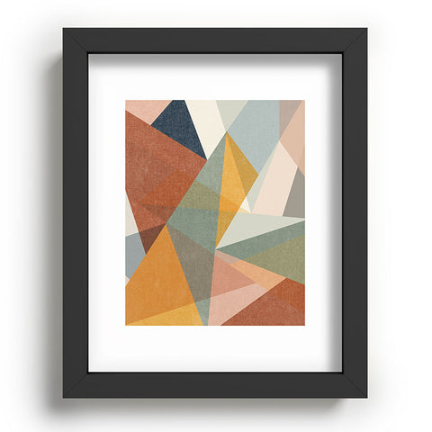 Little Arrow Design Co modern triangle mosaic multi Recessed Framing Rectangle