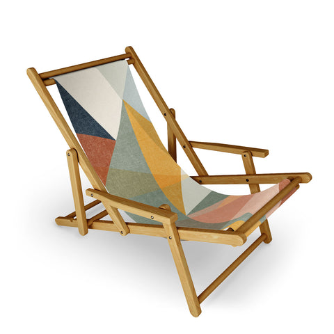 Little Arrow Design Co modern triangle mosaic multi Sling Chair